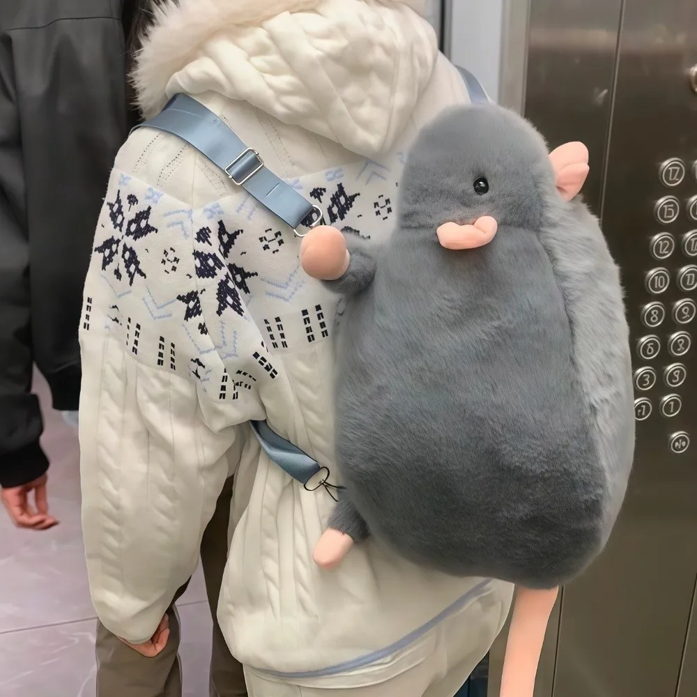 

Gifts Cartoon Flower Branch Rat Backpack Cute Soft Realistic Mouse Backpack Flower Branch Rat Doll Mouse Doll