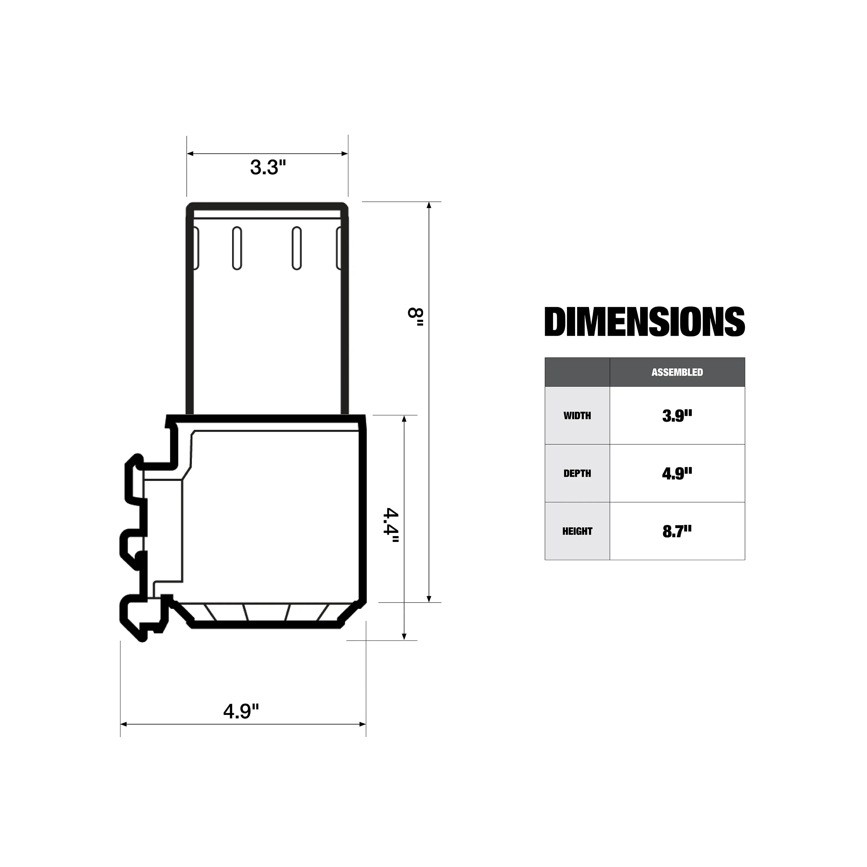 Imagem -06 - Toughbuilt Tb-b1-a52 Stacktechp Suporte de Copo de Plástico Metal Dupla Camada de Isolamento a Vácuo Resistente Caixa de Ferramentas Acessórios