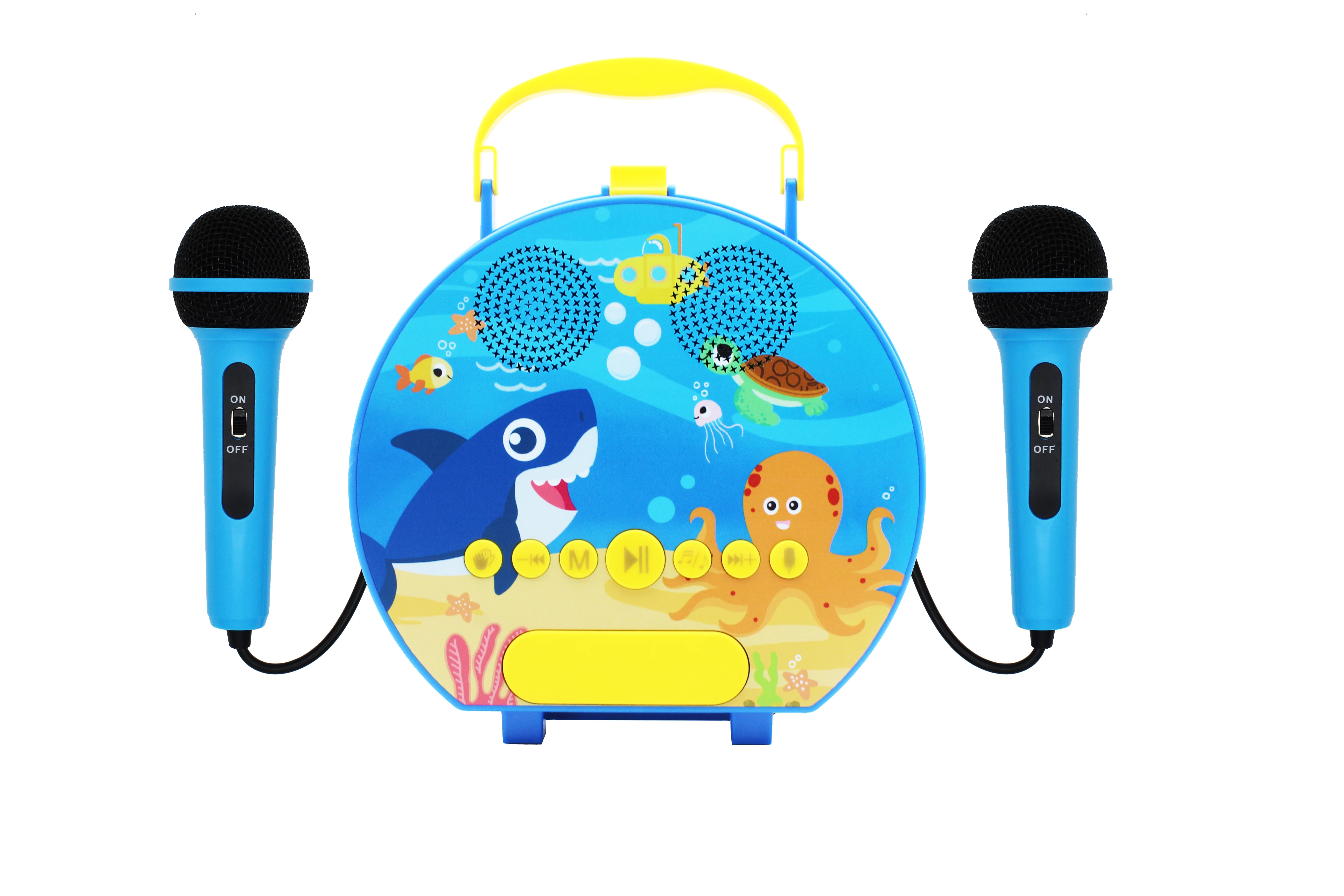 Karaoke Singing Machine com 2 Microfone para Crianças, Meninas e Meninos, Toddler Singing Toys, Crianças, Máquina de Gravação, Frete Grátis