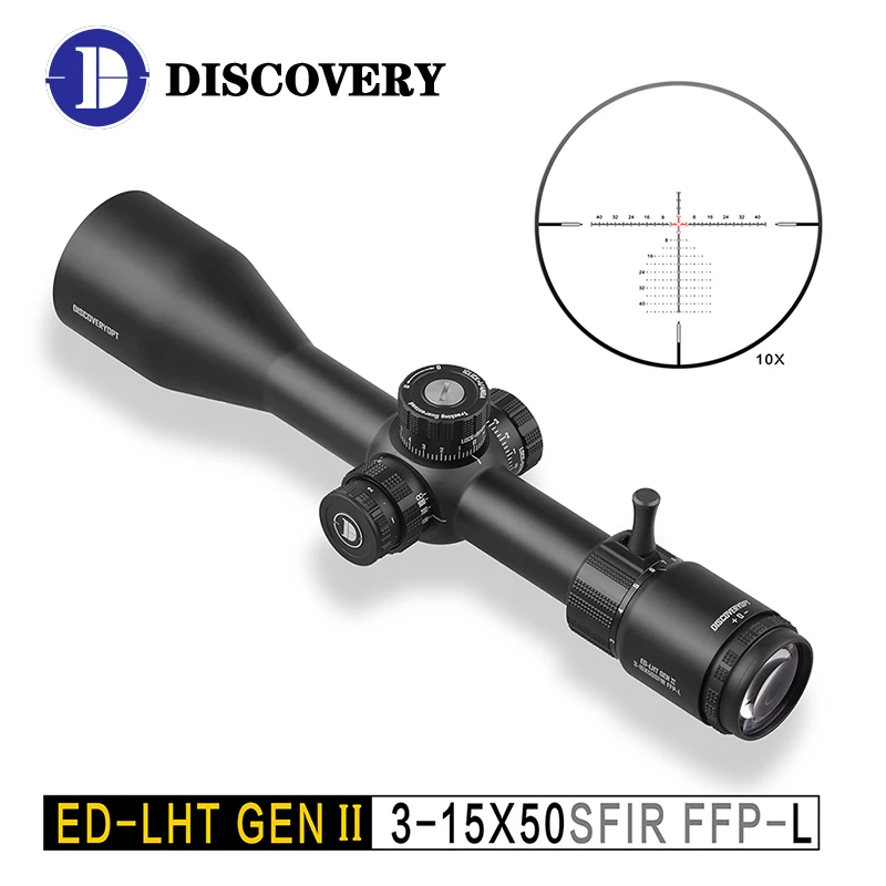 Discovery ED GENII3-15X50SFIR FFP L Tactical Sight First Focal Plane Hunting Riflescopes Glass Etched Reticle Optical Sights