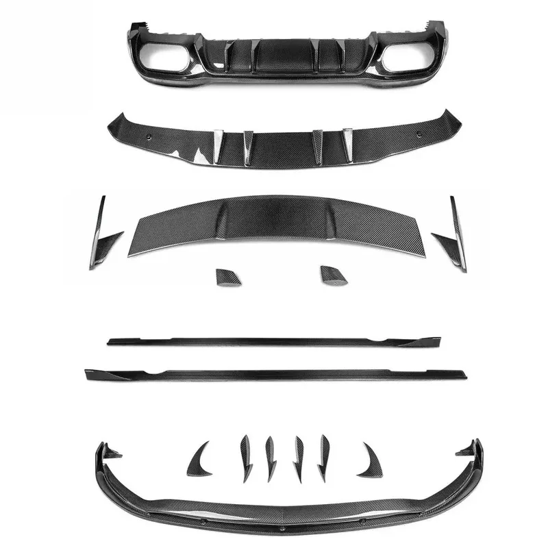 Applicable to ForMercedesBenz A35 AMGA35 Front Lip Side Skirt Diffusion Spoile Car Bumper Body Kit