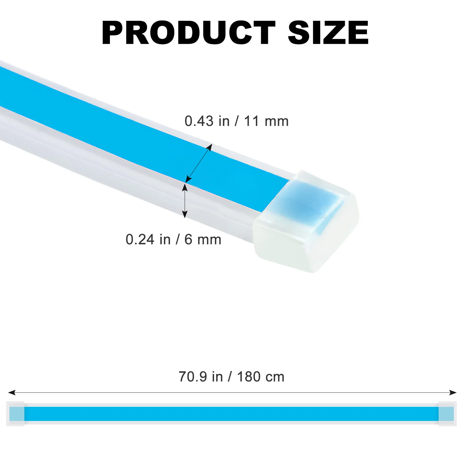 

Car Hood LED Strip Flexible Premium Quality Bright White Light Car Exterior Decorative Engine Hood Light Strip Easy Installation