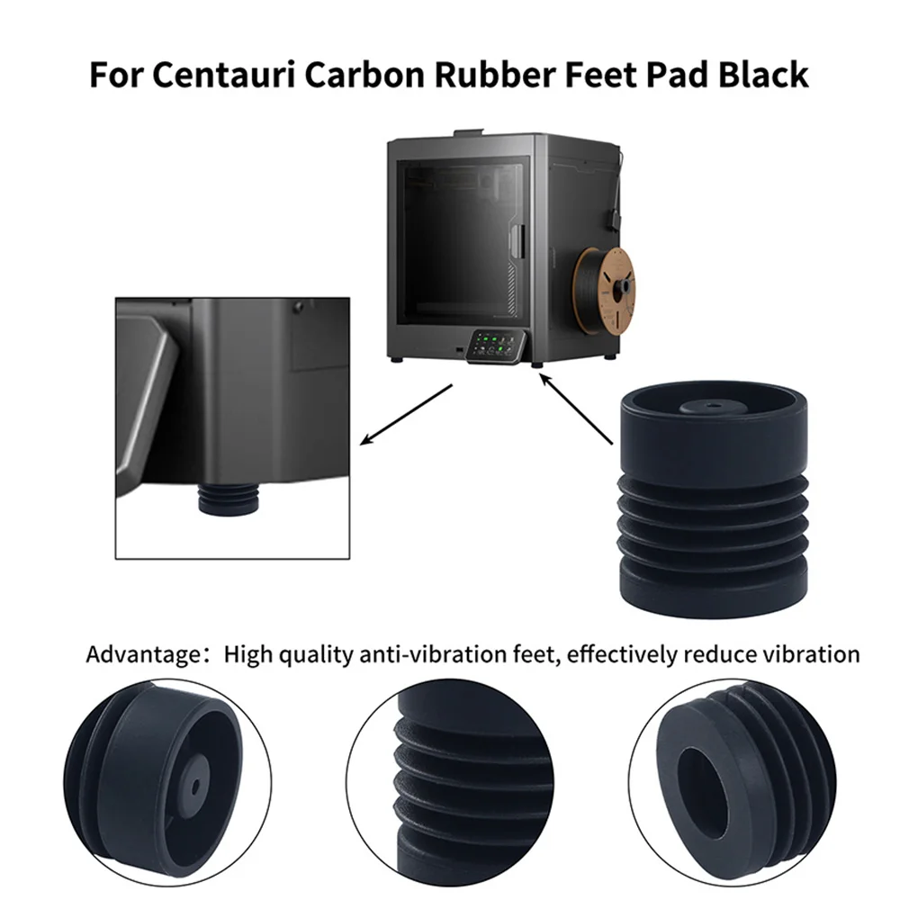 

Нижние резиновые антивибрационные подушечки для 3D-принтера для Elegoo Cebtauri, карбоновая наклейка на ногу, наборы аксессуаров для 3D-принтера