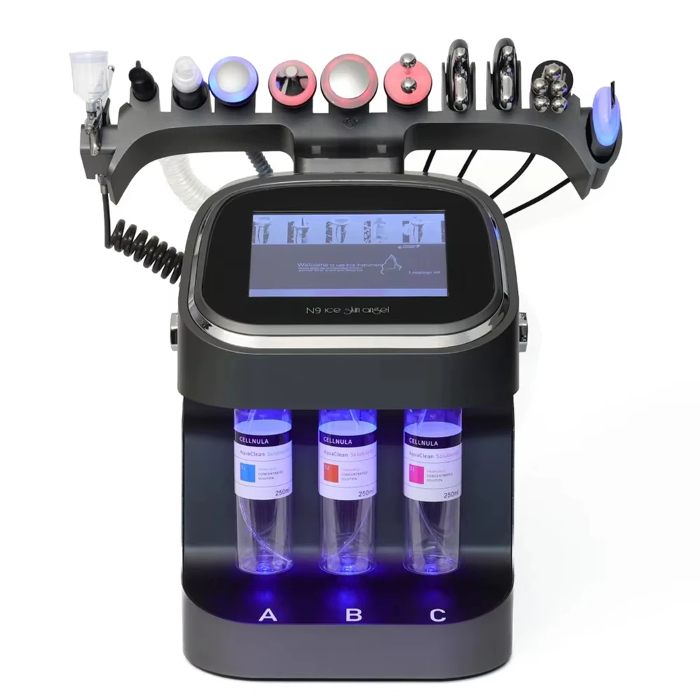 New Arrival Black Pearl 10-in-1 Hydra Aqua Peel Machine Microdermabrasion Facial Spa Skin Care Deep Cleaning Function