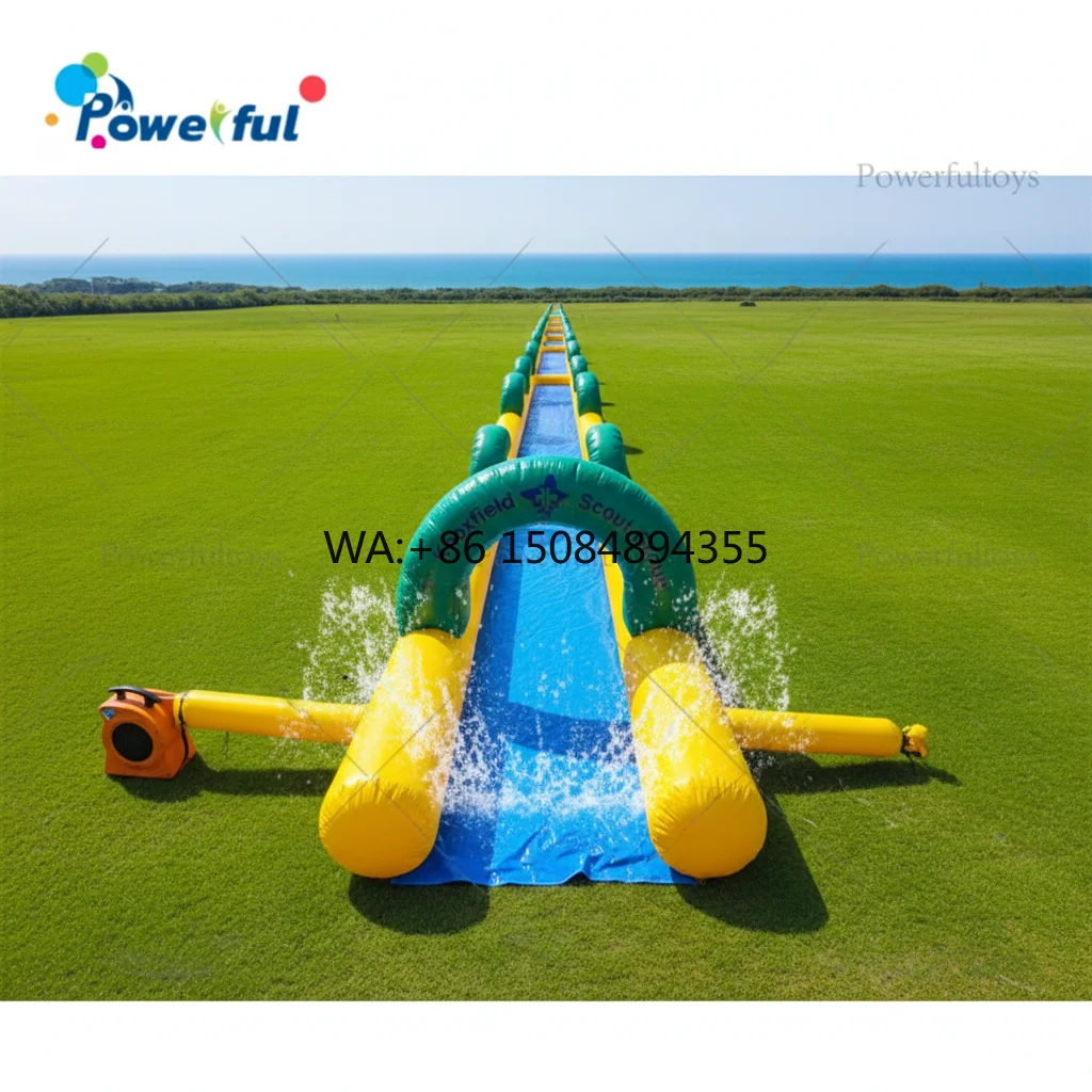 Inflatable Slip N Slide Single Lane Outdoor Backyard Water Play Slide