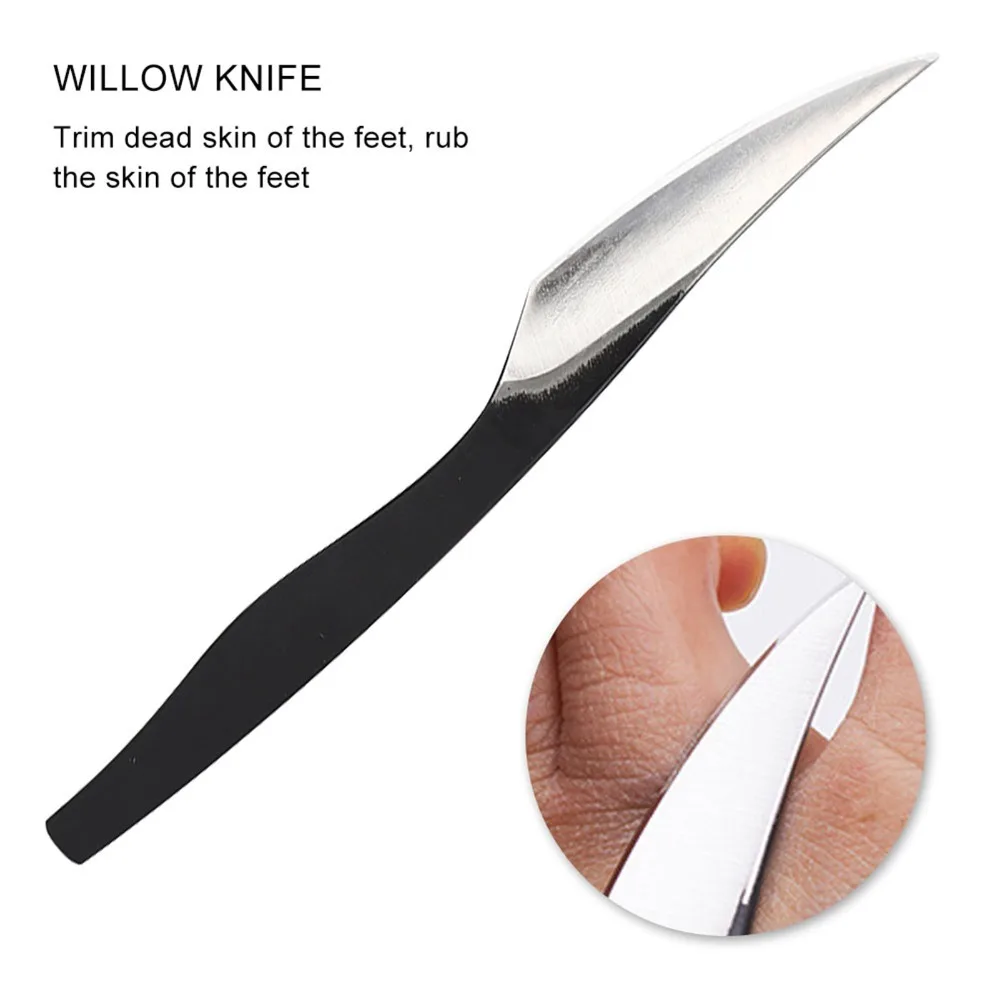 

6pcs Stainless Steel Foot Care Repair Tools Non Slip Handle Sharp Blade Callus Dead Skin Remover Ingrown Nail Corrector