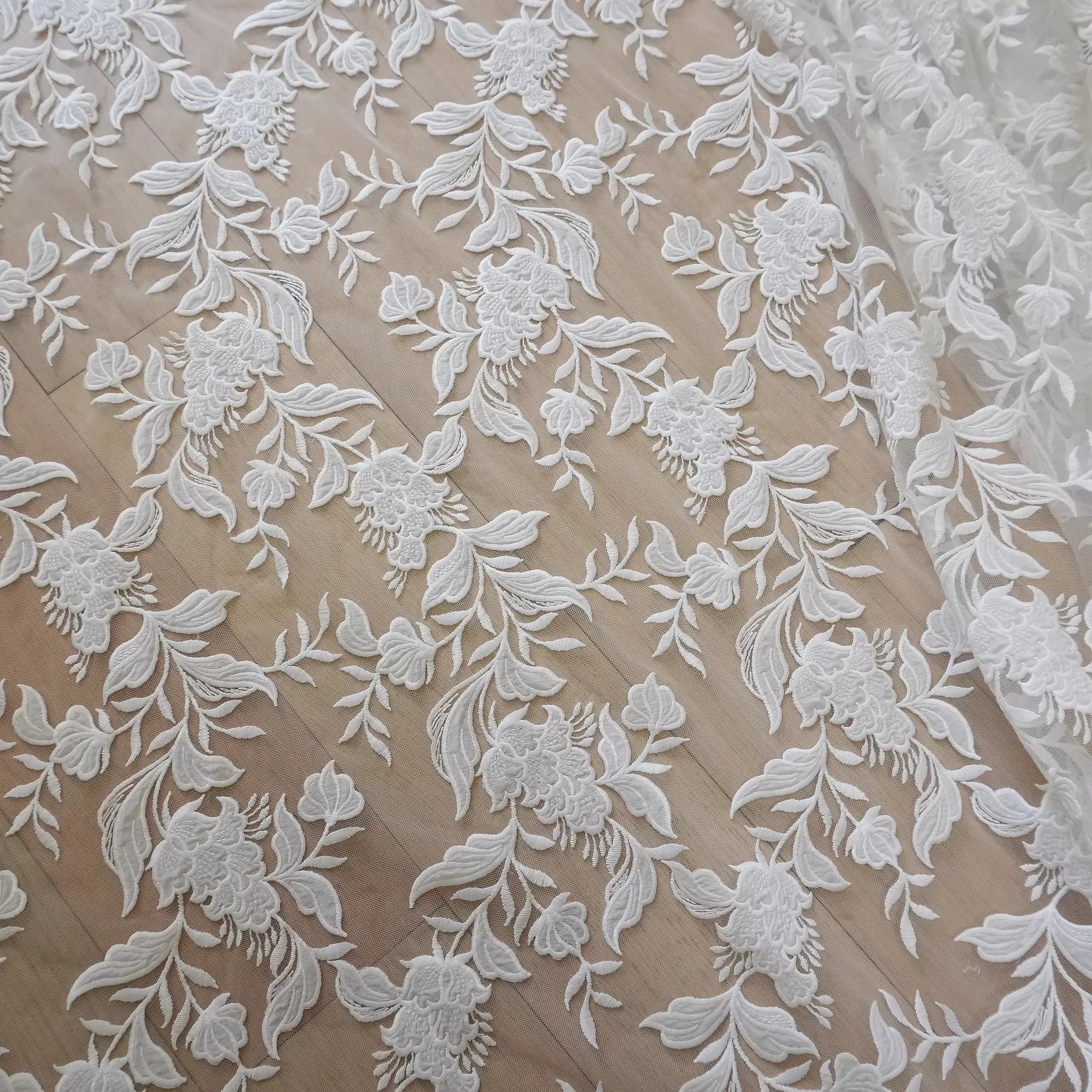 1 ياردة أقمشة شبكية جديدة التطريز بالليزر الخياطة تنورة فستان اكسسوارات النسيج للمواد #2