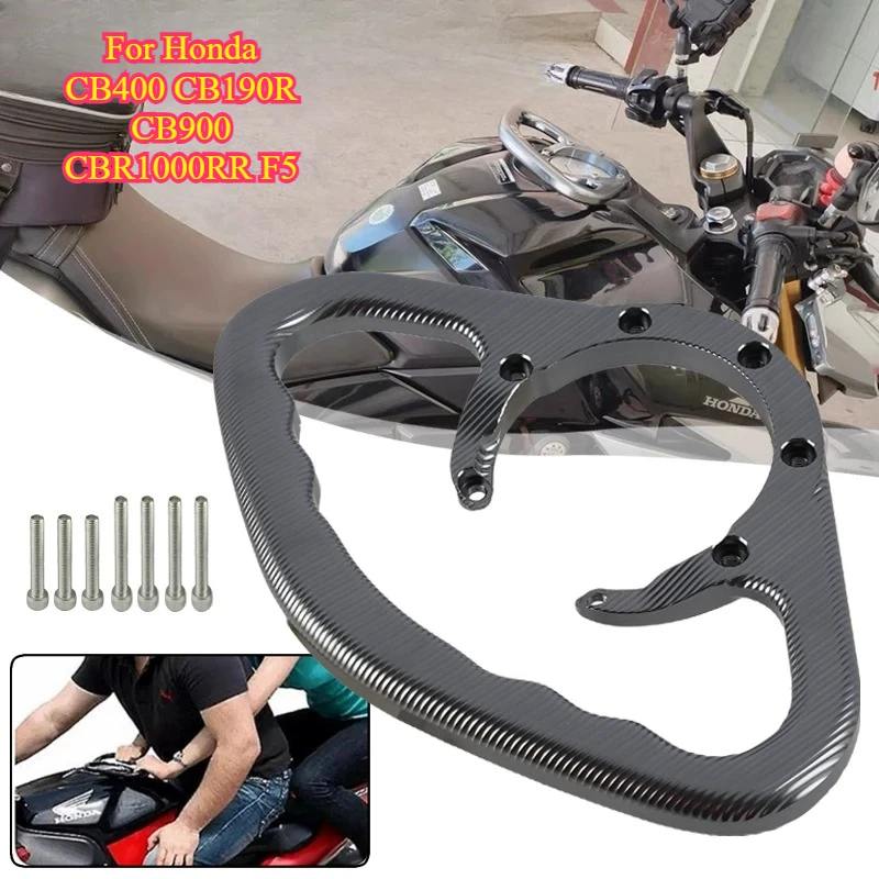 

Motorcycle Fuel Tank Front Grab Handle Rear Seat Handrail Modification Accessories Fit For Honda CB400 CB190R CB900 CBR1000RR F5