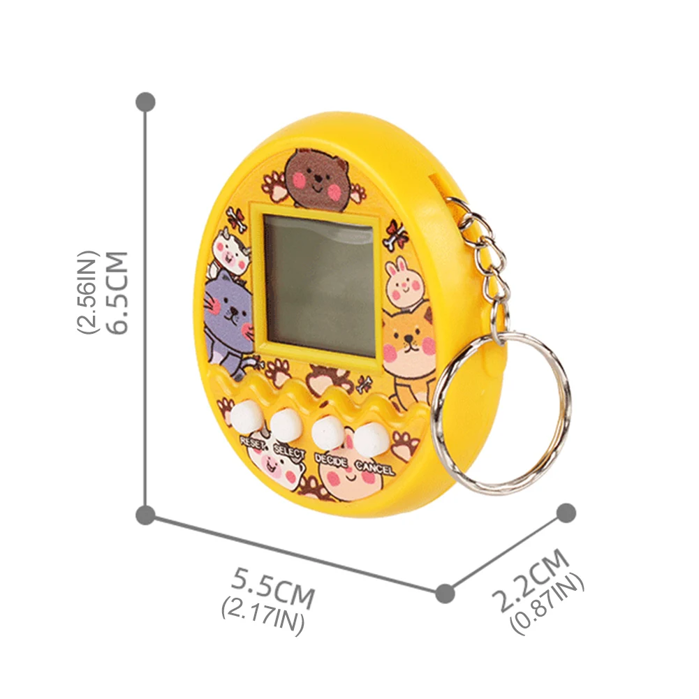 Tamagotchi conexão eletrônica modelo de animal de estimação refrigerante flor rosa luz azul virtual console de jogo para animais de estimação presente de aniversário brinquedo para meninas