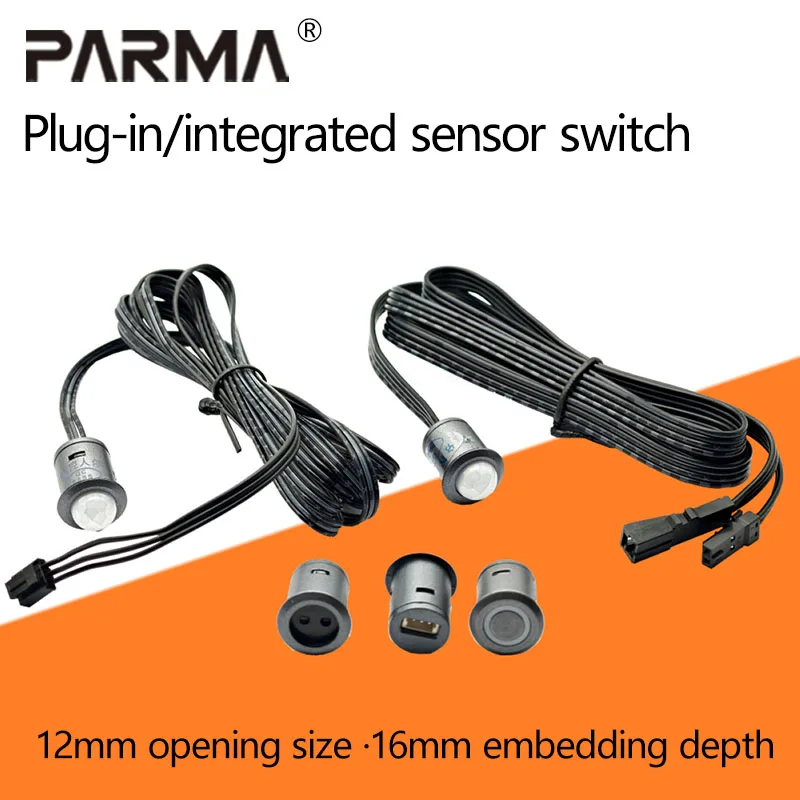 

Replaceable head detachable wardrobe light, cabinet light, touch sensor switch, hand-scan human body master control switch