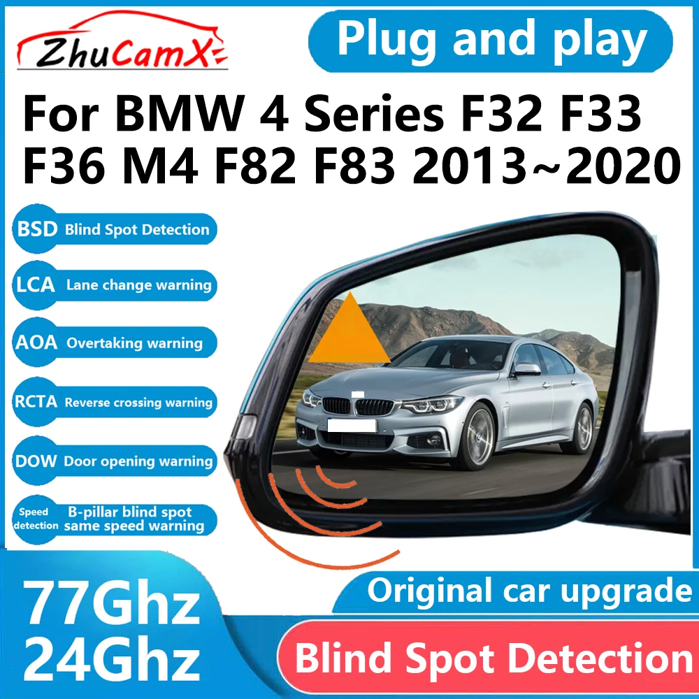 for BMW 4 Series F32 F33 F36 M4 F82 F83 2013~2020 BSD Blind Spot Detection Sensor Radar Driving Warning System Plug and Play