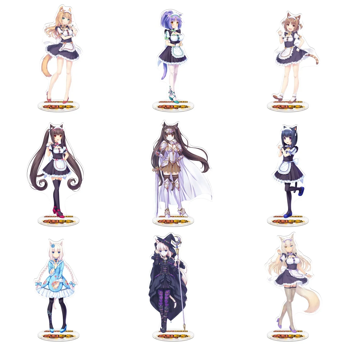 

15CM Hot Anime Nekopara Acrylic Stand Model Cosplay Characters Ornament Accessories Goods Christmas Gifts