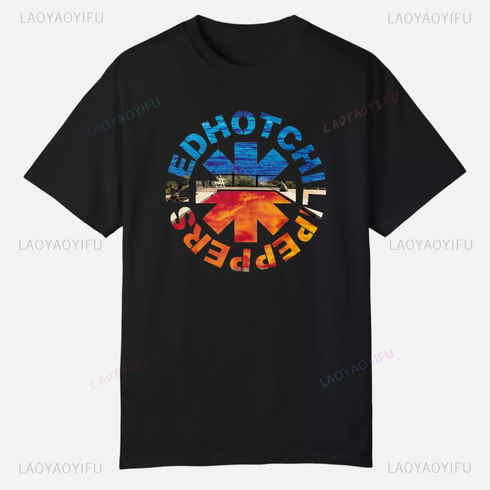 Camisetas de manga corta de calidad Red Hot Chili Pepper, ropa personalizada, ropa de calle, Camiseta de algodón estampada, camisetas gráficas para hombres
