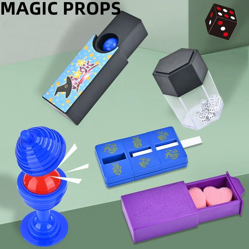 Kids Toy Magical Variety Magic Props Wonderful Feeling Full of Mystery Gimmick Magic Tricks Box Kids Teens Performance for Party