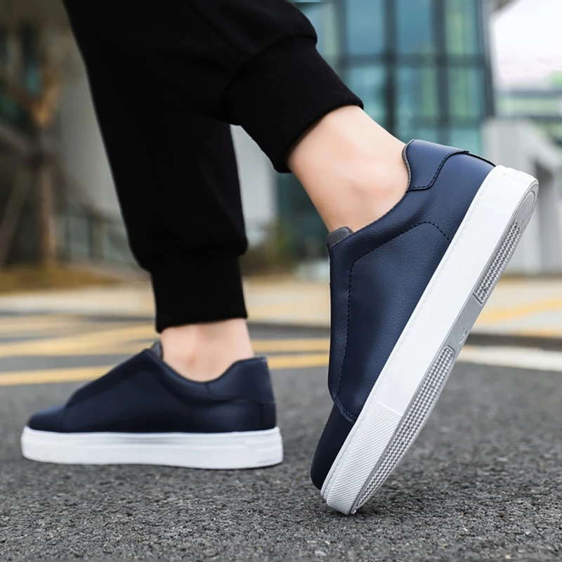 Zapatillas De Skate pria, sneaker datar Anti Slip nyaman ukuran 39-48 untuk lelaki