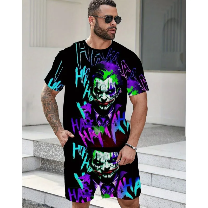 

Crew Neck Short Sleeve T-Shirt Set And Pocket Tie Shorts Crew Neck Knitted Micro Elastic Regular Summer Outdoor Suit