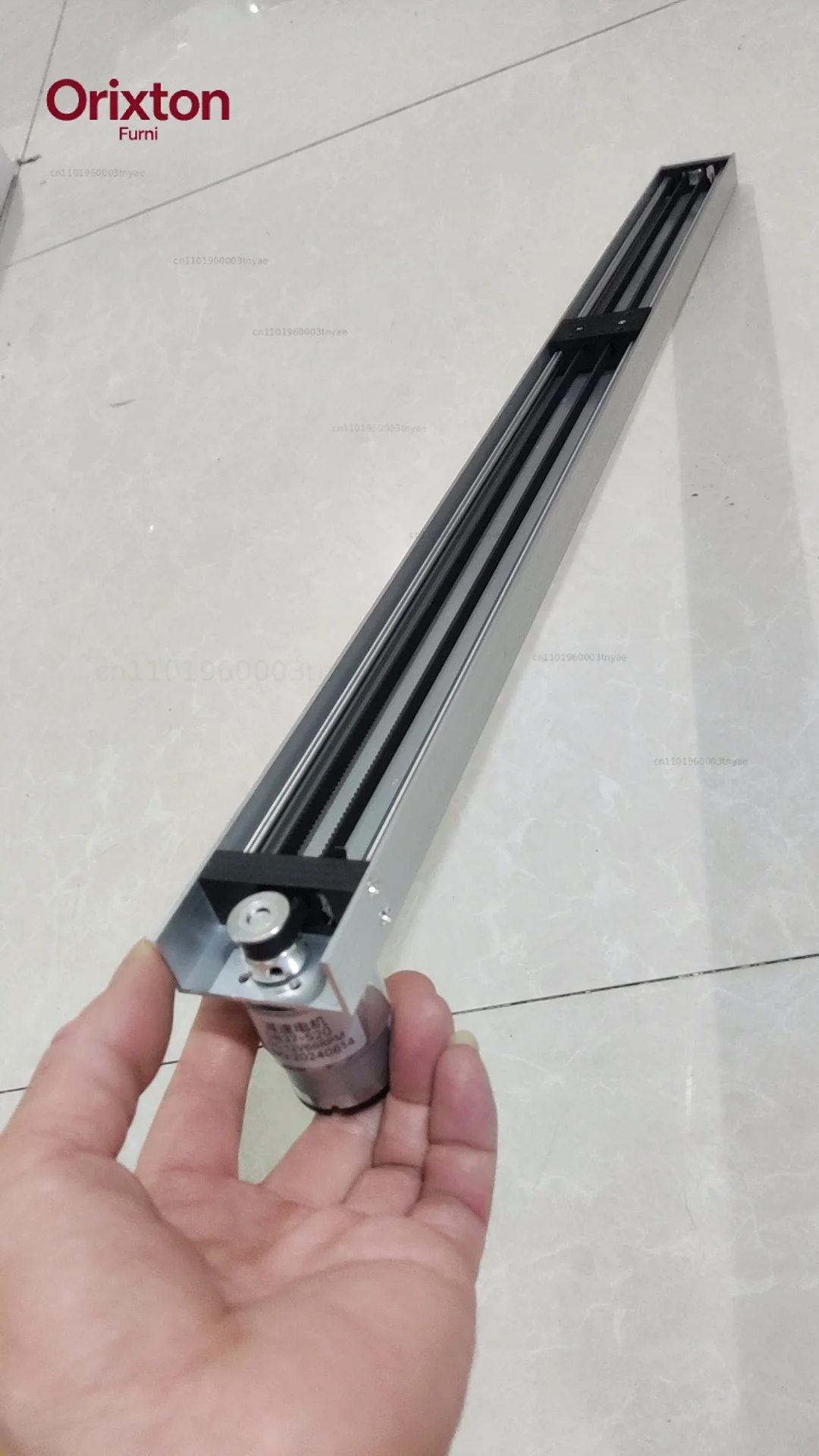 520 DC geared motor, linear sliding table module, with limit switches at both ends