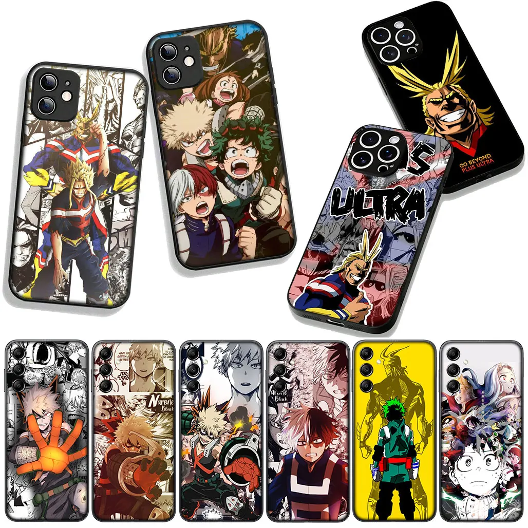 Чехол для телефона My Hero Academia Deku Bakugou Todoroki для Apple iPhone 17 16 11 Pro XS Max SE2 XR 6 7 8 Plus 16E SE 2020 Air Cover