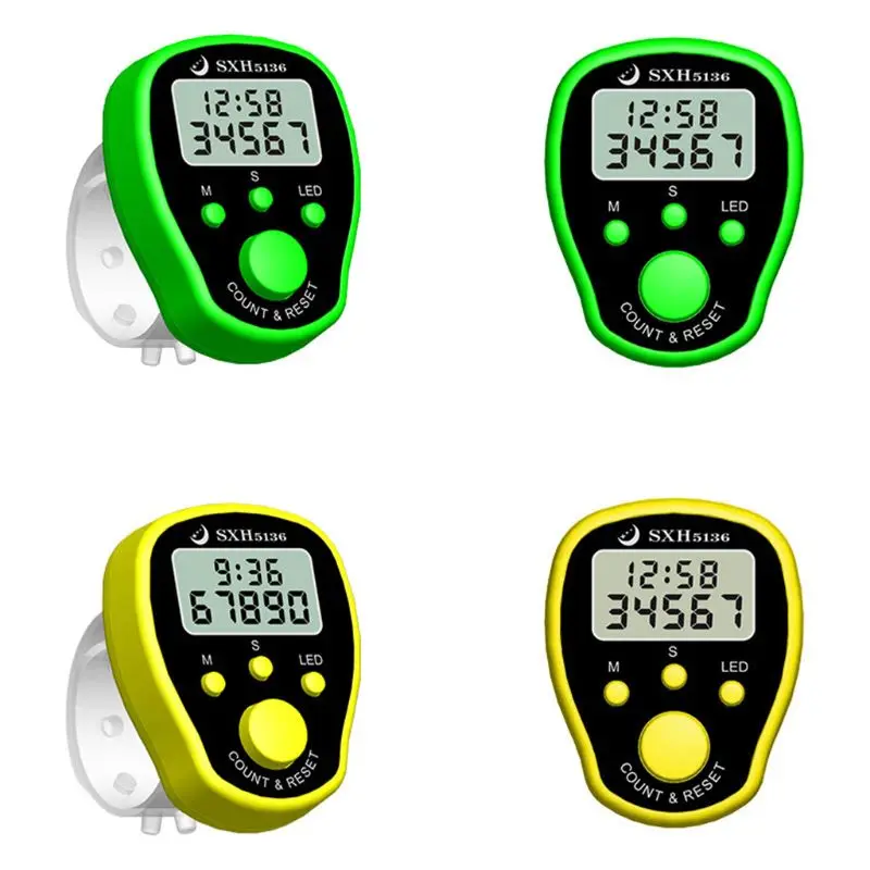 Contador recitación Buda LED con función reloj multifuncional, 1 unidad