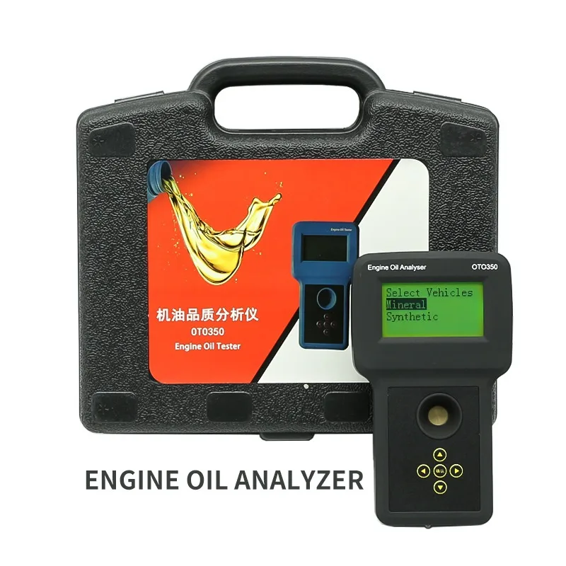 Engine Oil Analyzer OTO350 Motor Oil Tester For Synthetic Standard Motor Oils Work With All Diesel Or Gas Engines