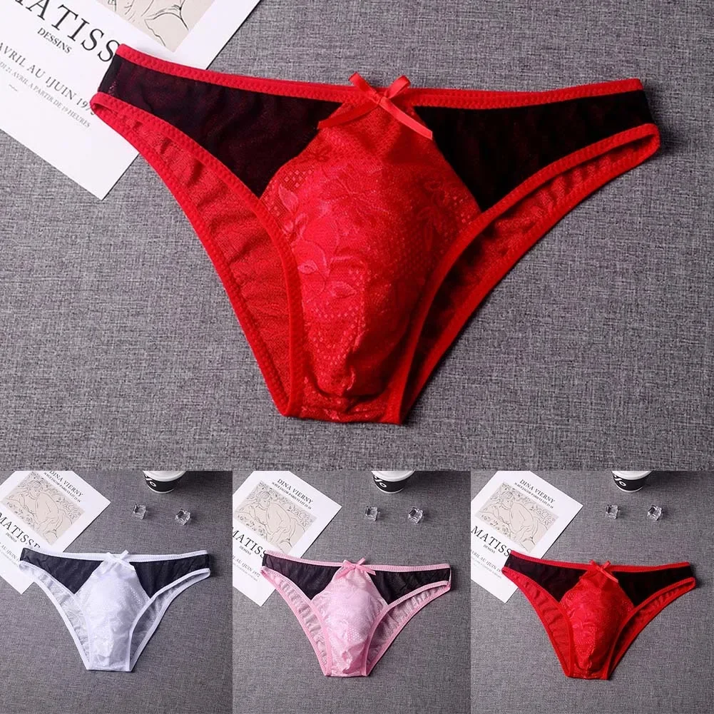 

Mens Sexy Briefs Seamless Underwear Low Rise Trunks Gay Sissy Bulge Pouch Panties Male Ultra-Thin Underpants Stretch Knickers