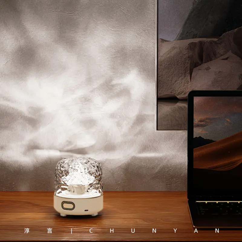 #For bluetooth speaker desk lamp water ripple romantic starry sky projection ambient light mood bedroom bedside night light