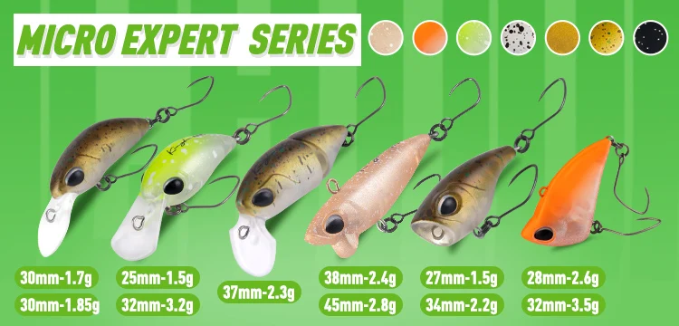 Kingdom Micro Expert Angelköder 2,3g 37mm Mehrteiliger Schwimmender Minnow Künstlicher Harter Köder Swimbait Oberflächenköder Crankbait Forellenköder – Detail 1