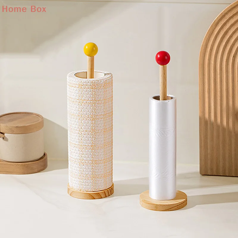 ห้องครัวไม้ม้วนกระดาษผ้าเช็ดตัวผู้ถือเนื้อเยื่อห้องน้ําขาตั้งแนวตั้งกระดาษทิ้งหม้อห้องครัวห้องน้ําอุปกรณ์เสริม