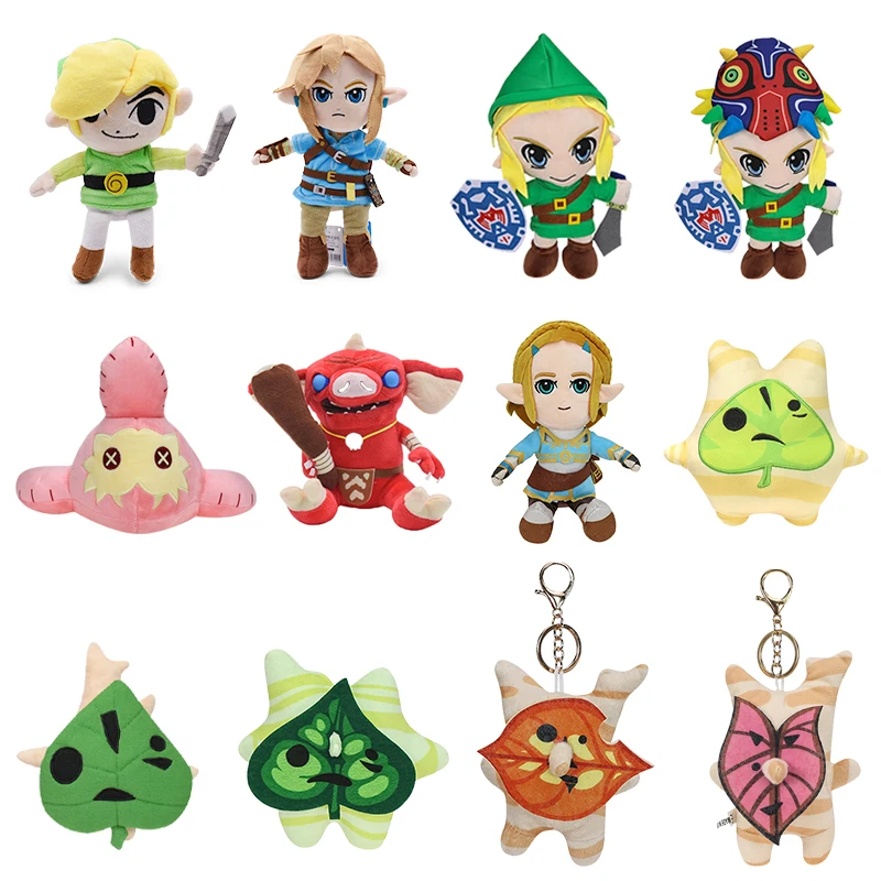 

The Legend of Zelda Plush Toys Anime Figure Korok Link Goblin Animal Soft Stuffed Princess Zelda Doll Birthday Gift