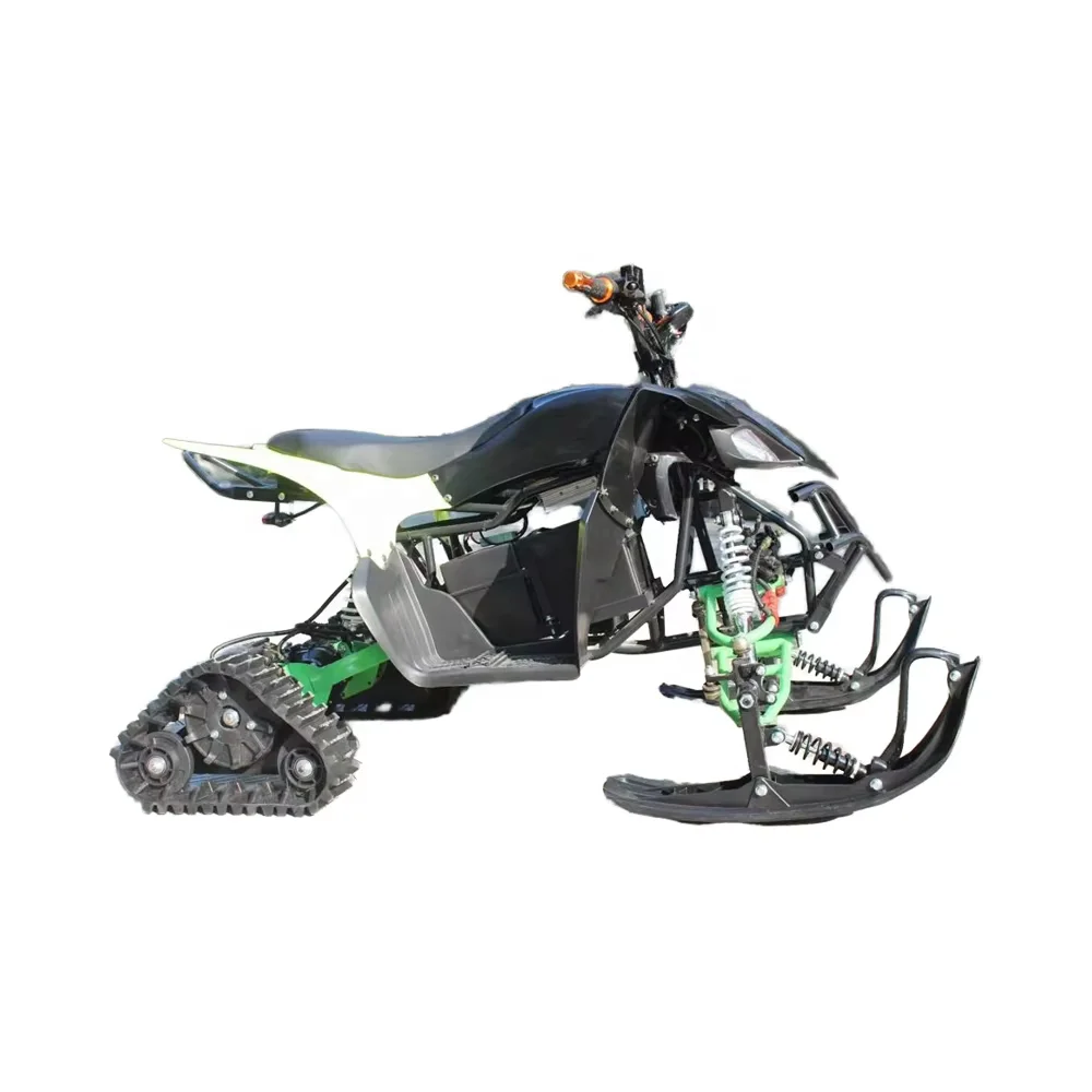 60v 1000w Electric Snowmobile Quad Bike with Automatic Shaft Drive Transmission System 100-200kg Payload 50Km/h Speed