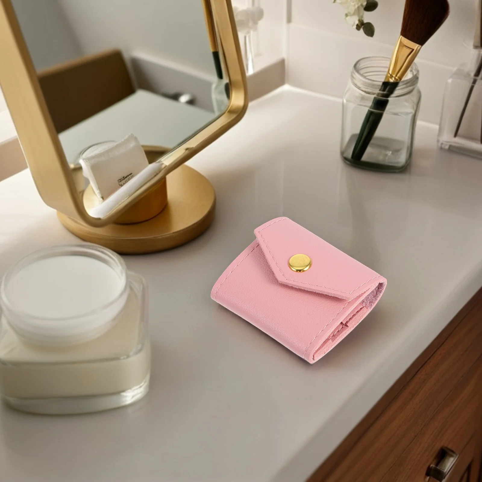 

Дорожный органайзер для ювелирных изделий, мини-складная сумка из искусственной кожи, портативная сумка для ювелирных изделий, серьги, кольца, ожерелья, чехол для хранения