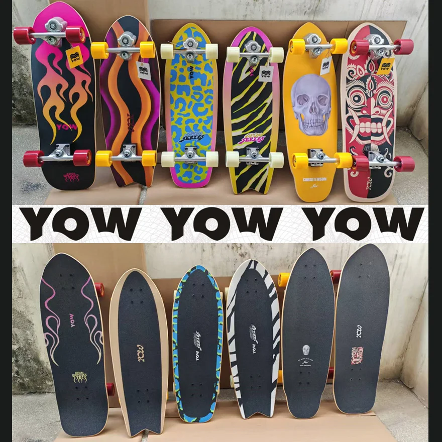ชุดสเก็ตบอร์ดแลนด์เซิร์ฟ YOW พร้อมอุปกรณ์ครบชุด คุณภาพดี ระบบสปริง แบรนด์ดัง พร้อมทรัค ล้อ ลูกปืน และเครื่องมือ