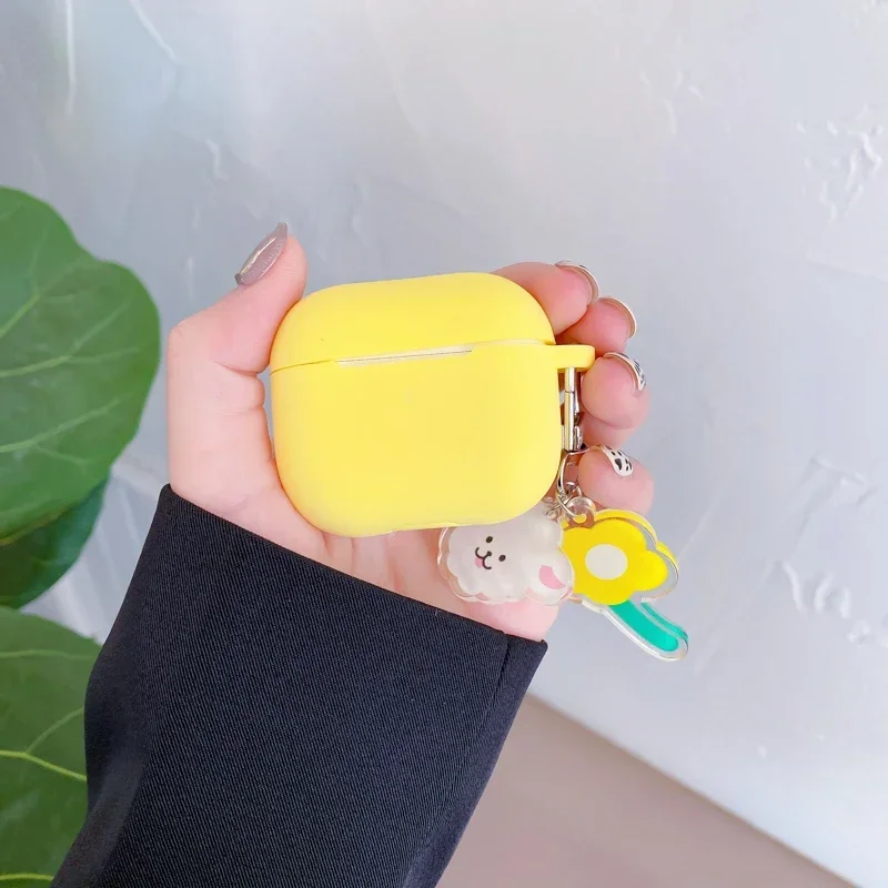 For Huawei Freebuds pro2 / Pro 3 Case Fashion flower daisy / Cute Pendant Keyring Headphone Case For huawei freebuds pro 3 Cover