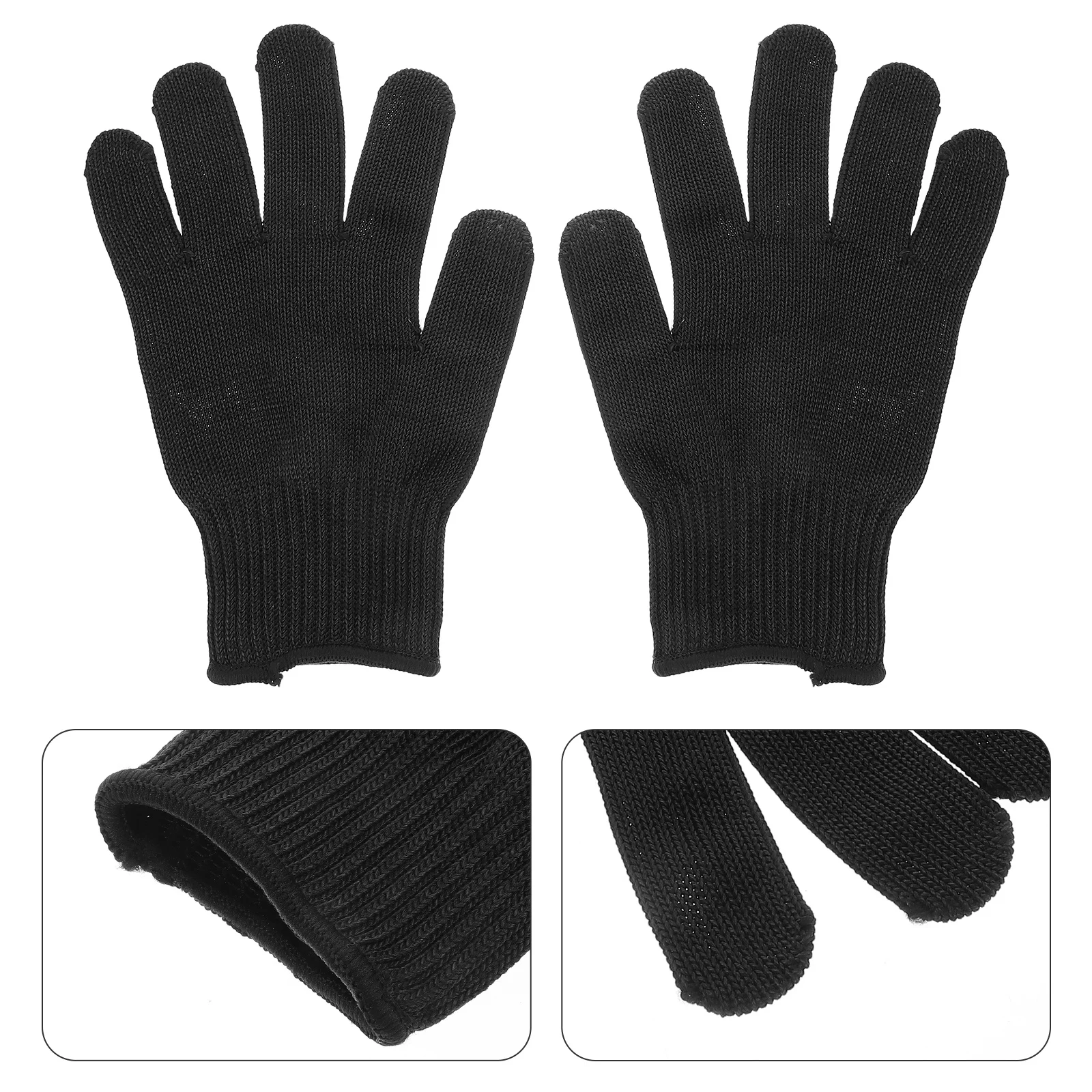 

2Pairs Cut Resistant Gloves Heavy Duty Steel Wire Reinforced Anti Cut Protection for Gardening Climbing Outdoor Work Safety