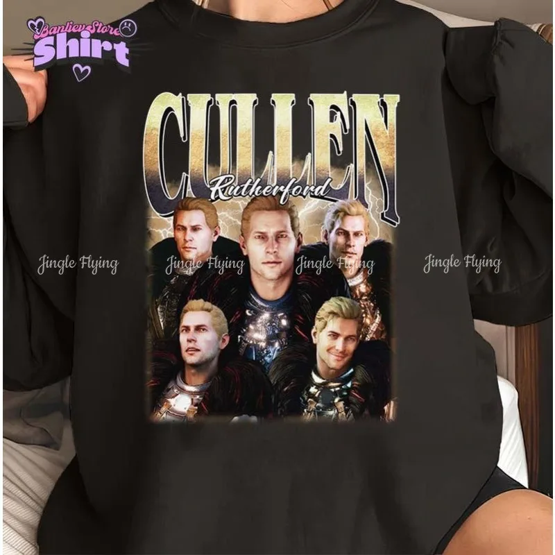 Cullen Rutherford Bootleg Vintage camisa Unisex estilo Vintage regalo de jugador 90s Fan Art camiseta gráfica para Cosplay Rpg Fans camiseta