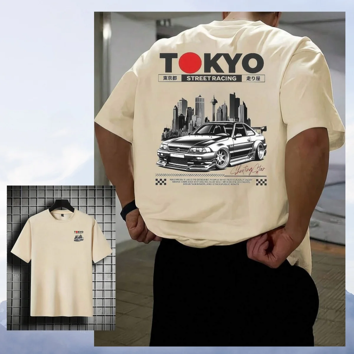 New 2026 Tokyo Racing Men's Fashionable Printed Loose Short Sleeve T-Shirt _ Exquisite Design _ Summer Essential _ Easy To Match