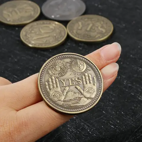 1PC Bronze Yes No Commemorative Coin Collection Gift Souvenir Art Metal Antiqu Lovers Craft Gift Drop Shipping