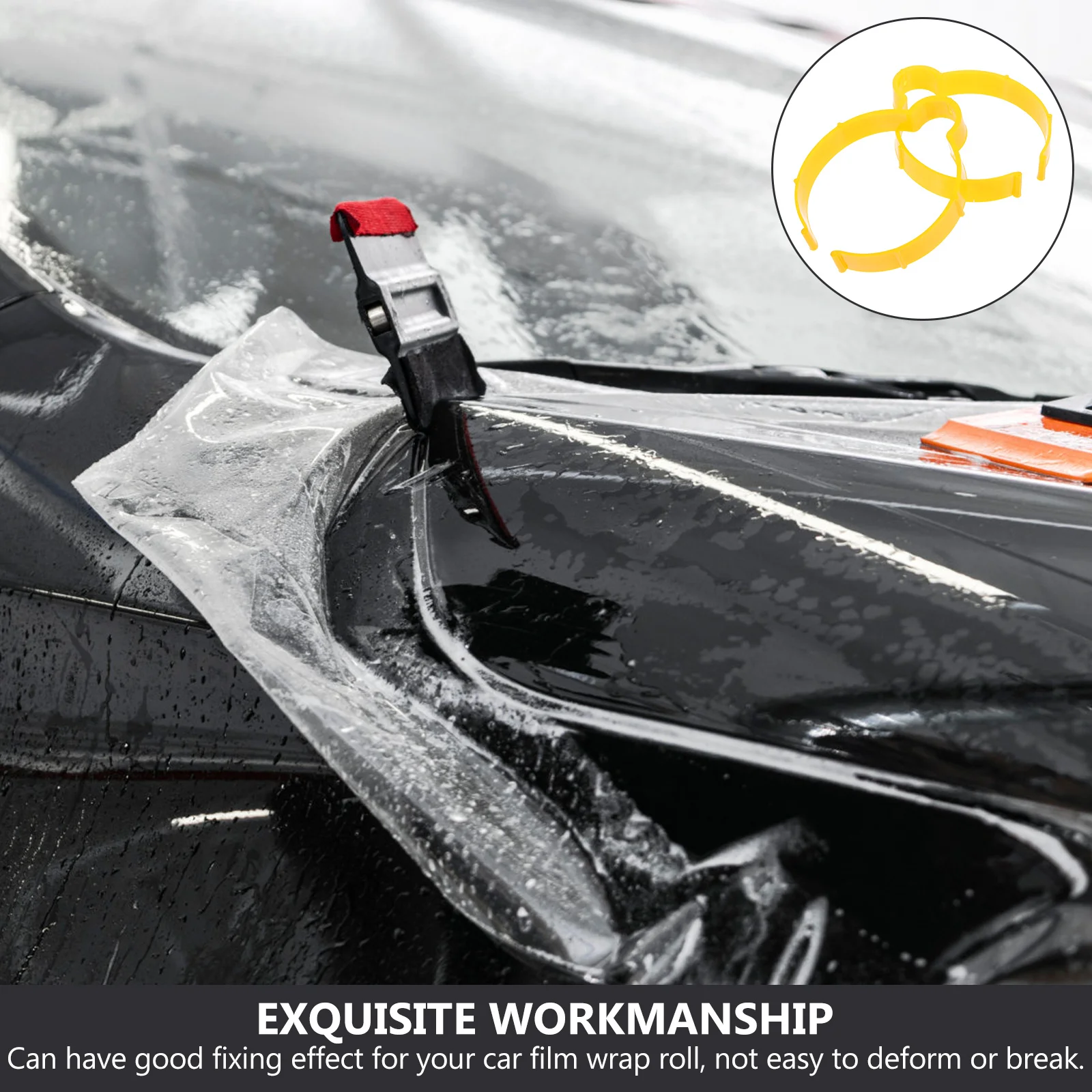 

5Pcs Vinyl Film Clamp Strong Grip Lightweight Roll Holder for Car Wrapping Projects No Scratch Edge Protection Easy to Use