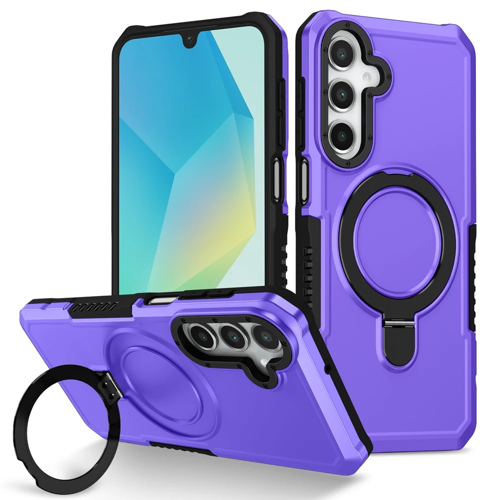Luxuriöse Panzer-Halterungshülle für Samsung Galaxy A03S A05 A06 A13 A15 A16 A22 A23 A24 A32 A33 A35 A52 A55 mit Ringhalter und Standfunktion – Detail 8