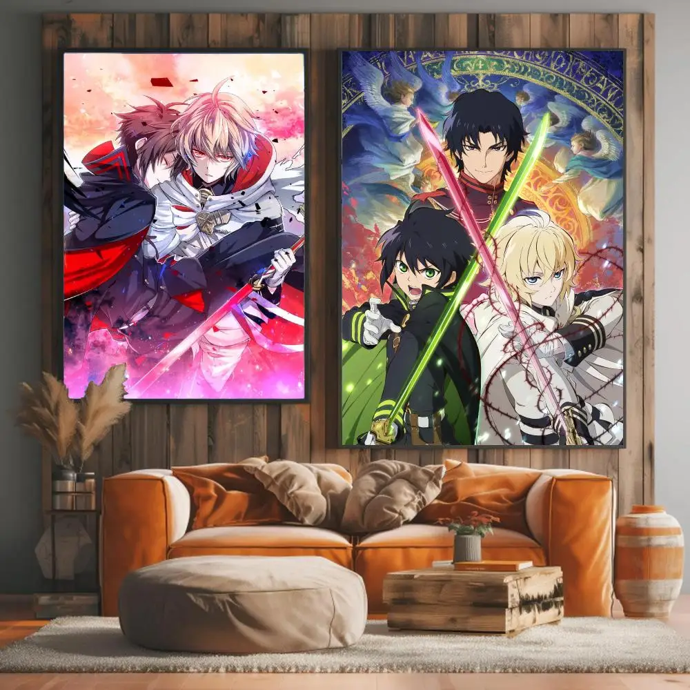 anime S-Seraph of the End-D Painting Calligraphy Artwork for Living Room Bedroom Office Home Decor