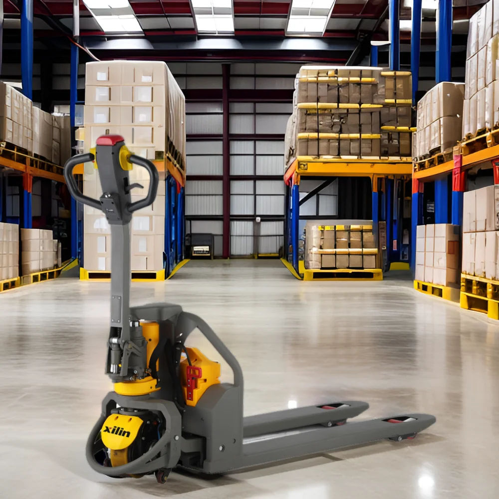 Electric Forklift Fully Electric Hydraulic Lithium Battery Pallet Truck Pallet Jack Electric Forklift