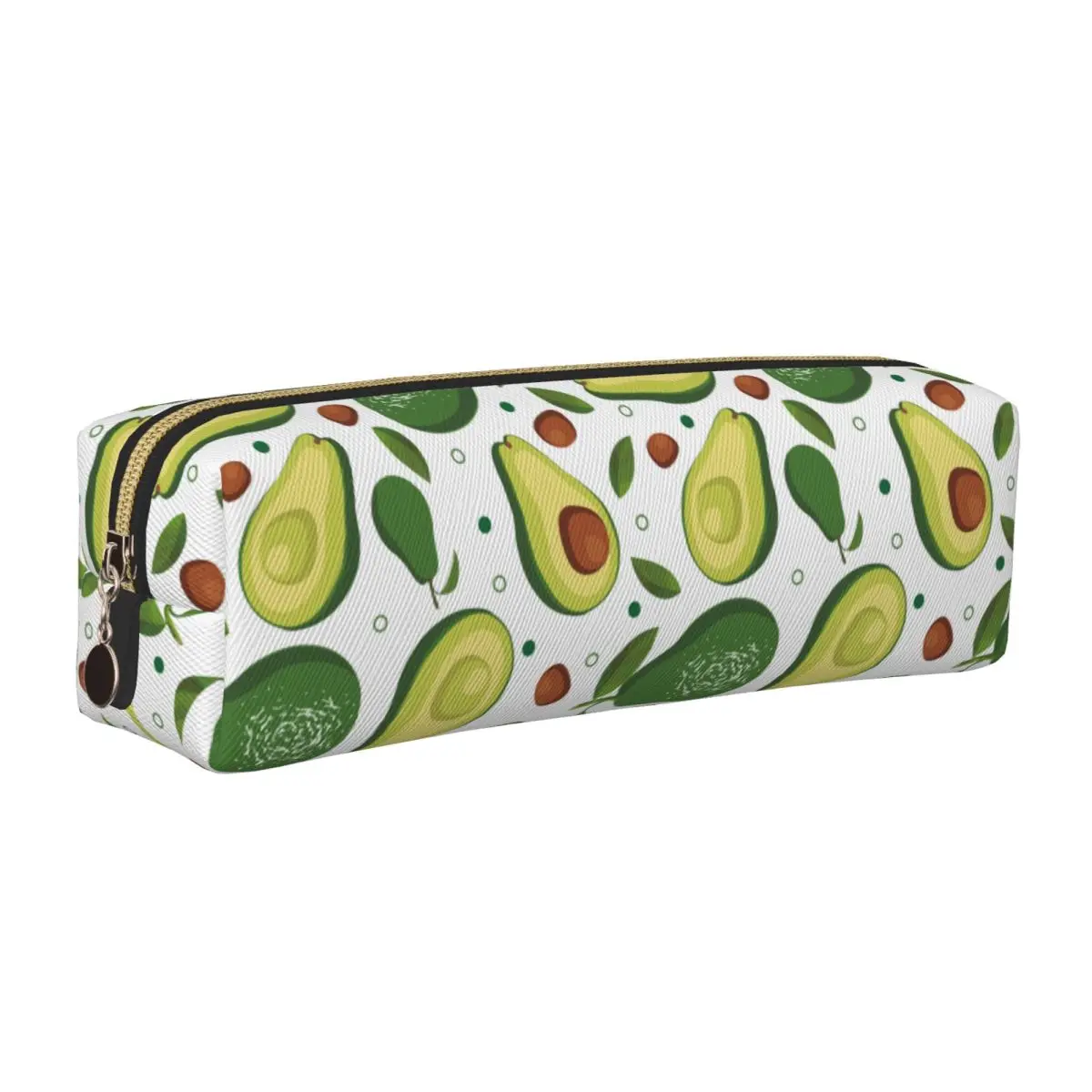 

Green Avocado Pencil Cases Lovely Avocados Lover Pen Bags Girls Boys Big Capacity Office Zipper Pencilcases