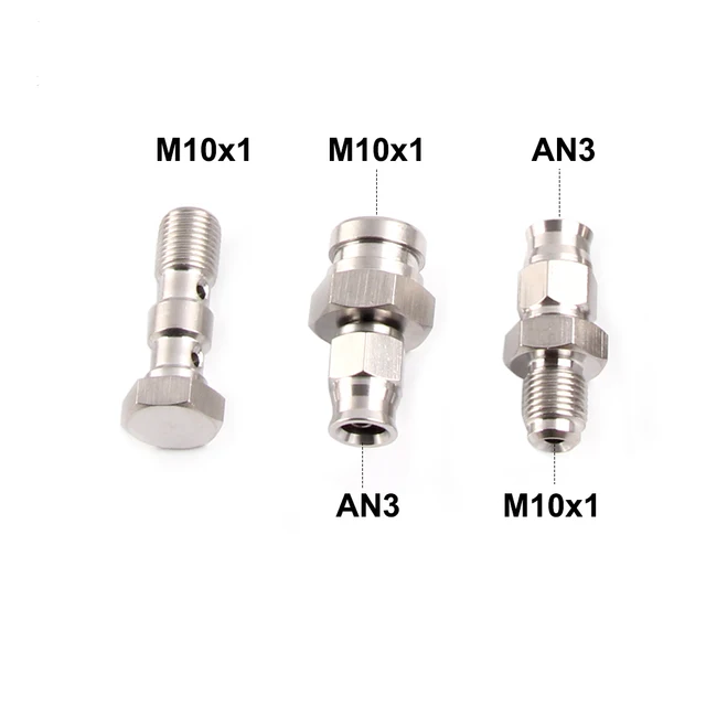 M10x1 AN3 M10x1.25 Motocykl Motor Bike Hydrauliczny wąż olejowy Hamulec Banjo Złączka ze stali nierdzewnej