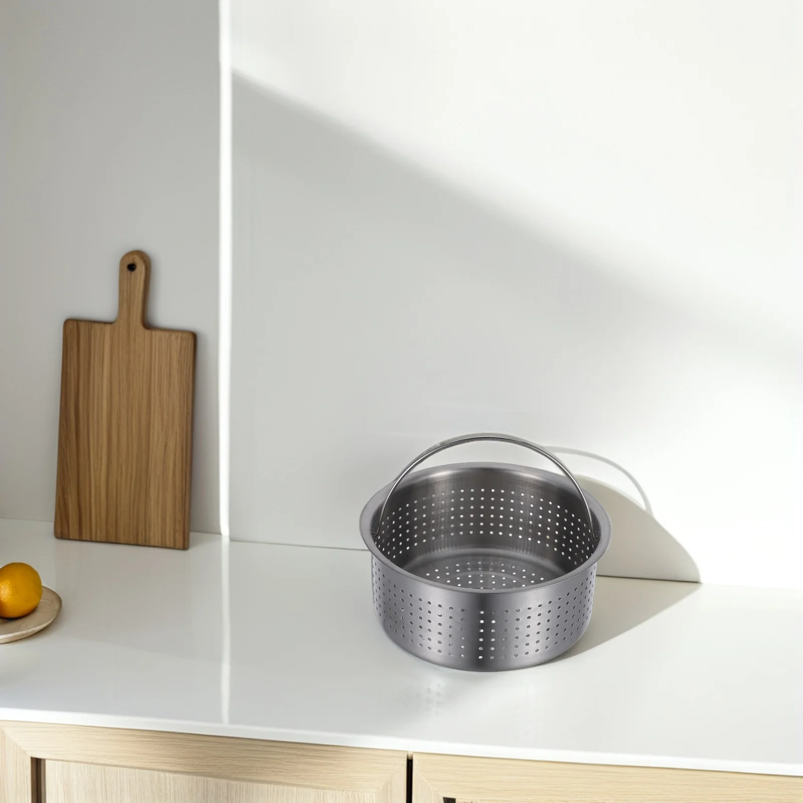 

Stainless Steel Rice Steamer Cage Electric Cooker Silver Handle Kitchen Veggie Baskets Food Steaming Inserts Vegetable Steam