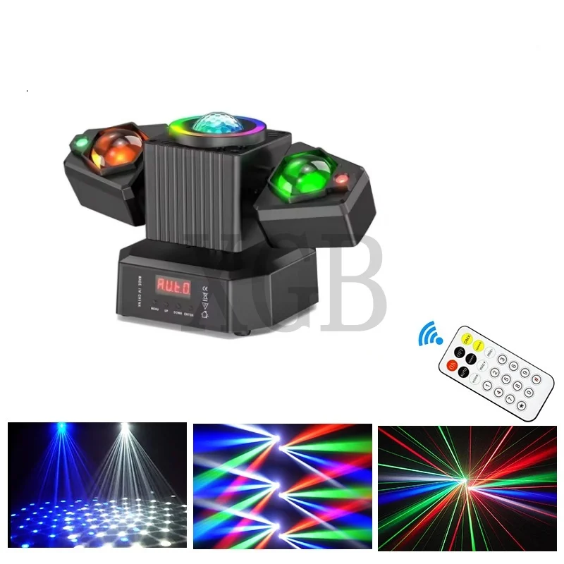 

1/2PC RGBW 4IN1 Magic Ball Light LED Beam Effect Lights 65W Two-armed Moving Head Lighting DJ Disco Party Lights Stage Projector