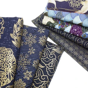 100% Baumwollbronze DIY Hanfu -Stoff, japanischer Kimono, Nähtaschen, Klappen, Patchwork, Marine -Tuch, Baumwollhandwerk 9 Hauptverkaufs -Rip -Stop -Rucksack - №5