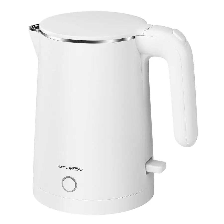 

Kettle Stainless Steel, 1.0L Small Water Boiler 1200W Fast Boiling, Double Wall Tea Kettle Pot Automatic Shut Off, Durable Coffe