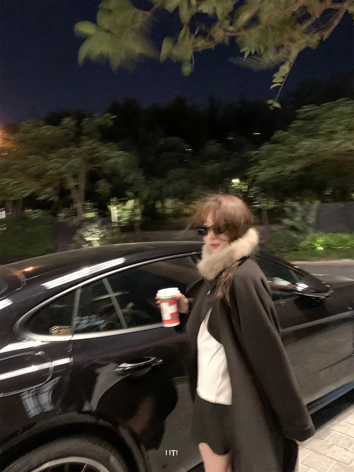 

Floral Pollen Home Korean Old Money Sle Women's Double-Faced Woolen Coat Stand Collar Autumn Winter New Arrival