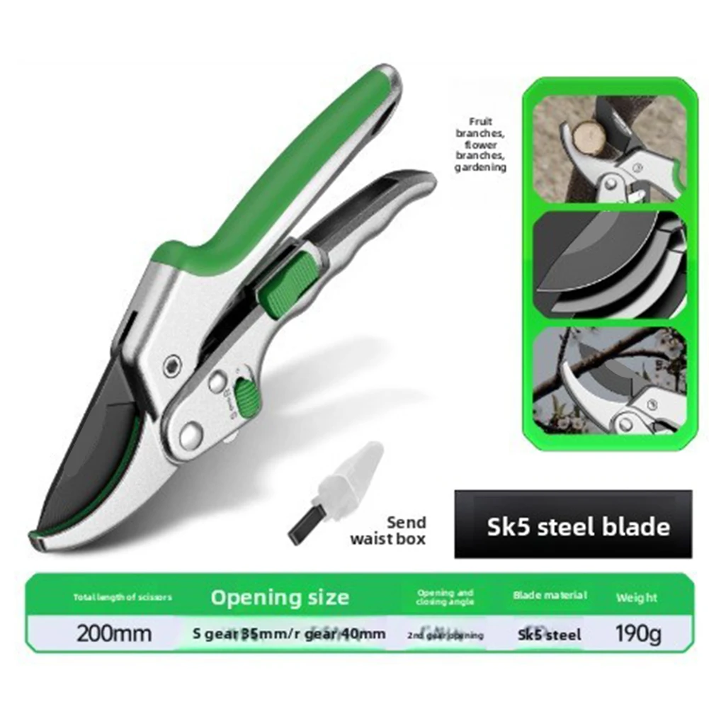 Multifunctional Pruning Shears With Locking Mechanism Professional Tree Trimmer Pruners Gardening Bonsai Steel Scissors