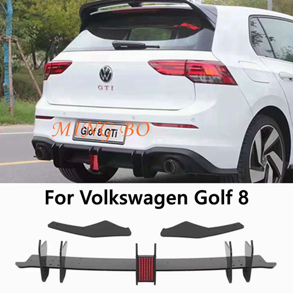 

For Volkswagen Golf 8 GTI MAX special high-quality car rear bumper diffuser with LED light